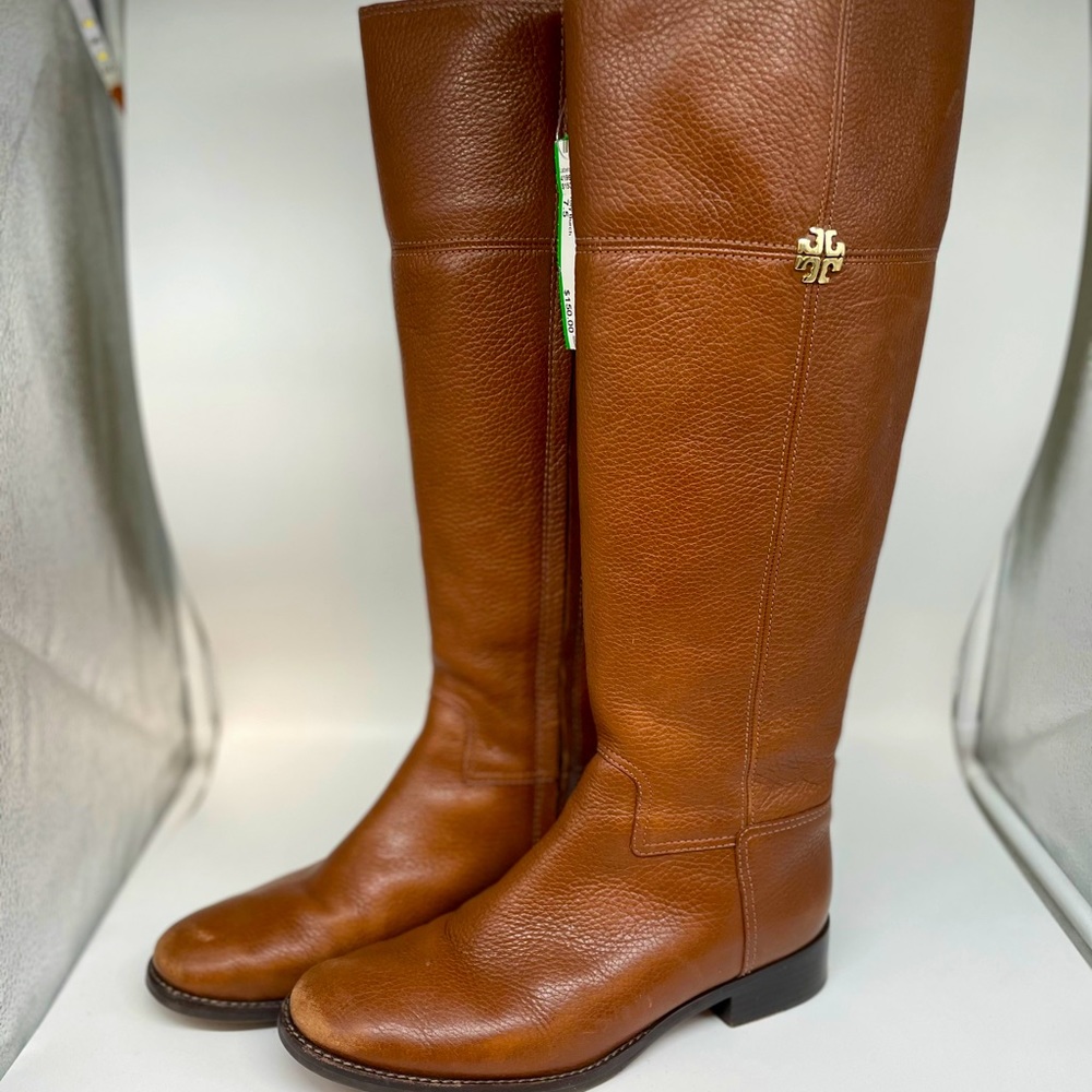 Tory Burch 7.5 brown knee high boots AS IS